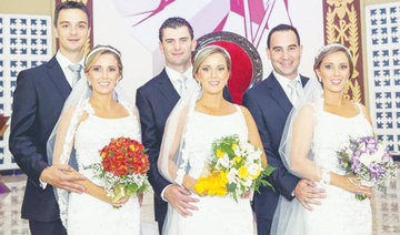 Identical Brazilian triplets say ‘I do’ — together