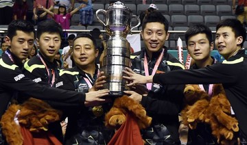 Dominant China sweeps team titles in table tennis again