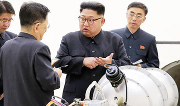 North Korea leader says he will complete nuclear program