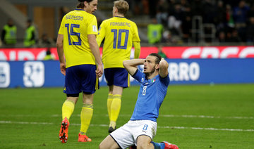 Italy miss out on World Cup as Sweden qualify