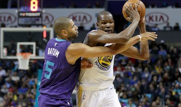 Durant powers Warriors to fifth straight NBA game win