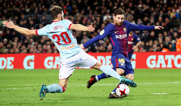 Messi nets 2 as Barcelona beats Celta 5-0 to reach Copa quarters