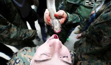 Marines drink cobra blood in US-Thai war drills