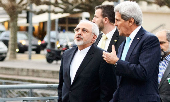 Zarif lands in hot water over walk with Kerry