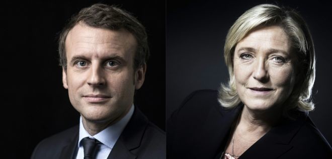 Macron, Le Pen set for French election run-off