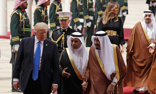 ‘A new page’ as US President Donald Trump lands in Saudi Arabia