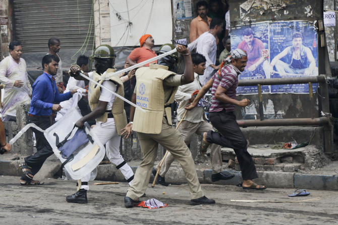 Police arrest 150 from Modi’s party in Kolkata clashes