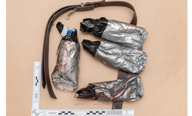 Photos of London attackers’ fake bomb belts released