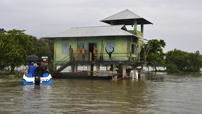 Floods in India’s northeast kill 40; endanger rare one-horned rhinos