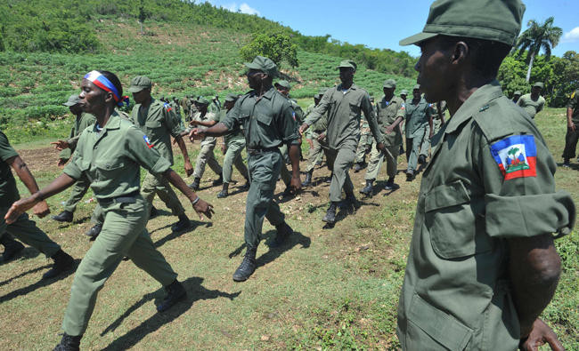 Haiti revives army, raising fears of political crackdown