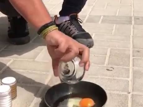 Sunny-side up please! Video goes viral as Dubai resident cooks egg in scorching daylight