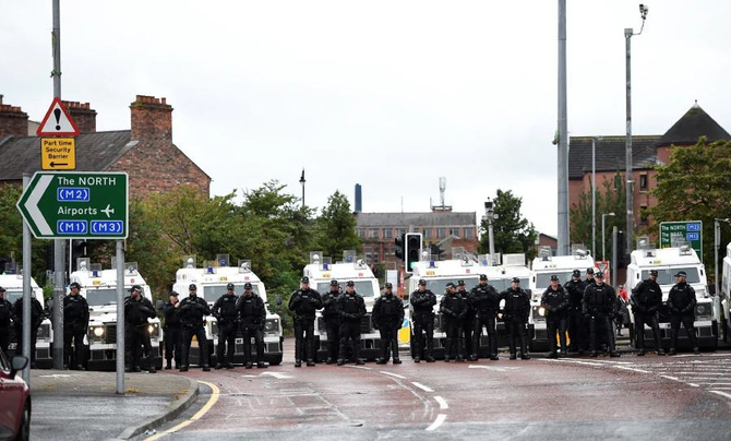 Disused building, cars torched in Northern Ireland violence