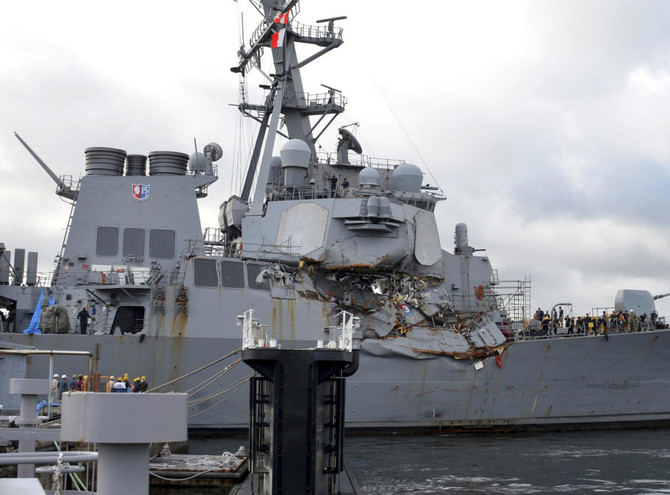 US Navy hands penalties on USS Fitzgerald collision with container ship