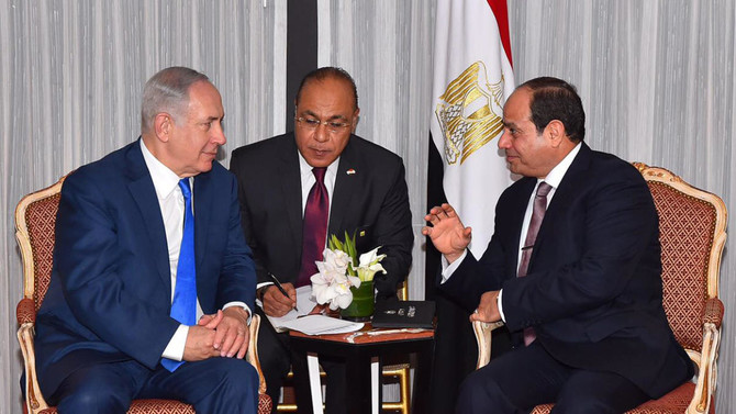 Egypt says Sissi met Israel PM at UN for first public talks