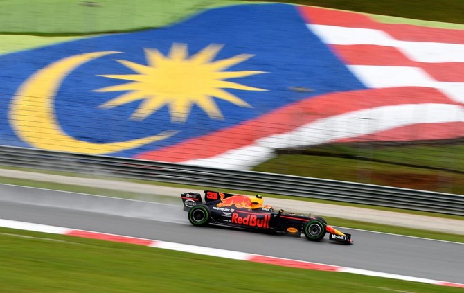 Formula One: Red Bulls’ Verstappen sets pace in rain-hit Malaysia practice