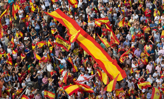 Thousands rally in Madrid for Spanish unity ahead of Catalonia vote