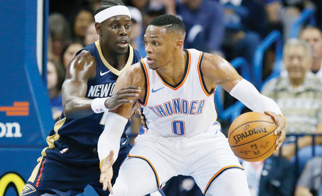 Thunder’s Big 3 lead way in 102-91 win over Pelicans