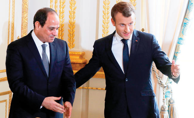 Macron lauds deepening security ties with Egypt