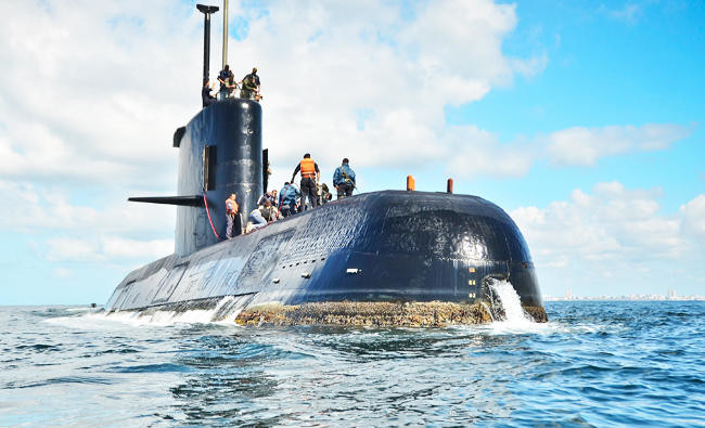 Argentina intensifies search for missing submarine with 44 crew