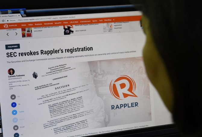 Online news site critical of Duterte ordered shut in Philippines