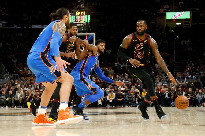 Thunder thump Cavs 148-124, keep LeBron James shy of 30,000 points