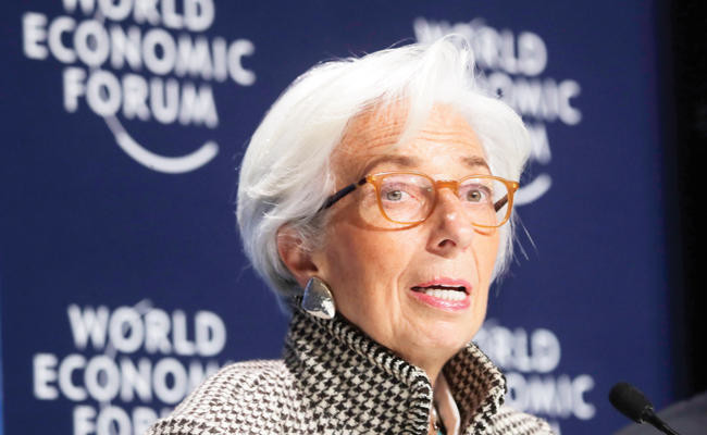 IMF global growth forecast gives Davos an upbeat start