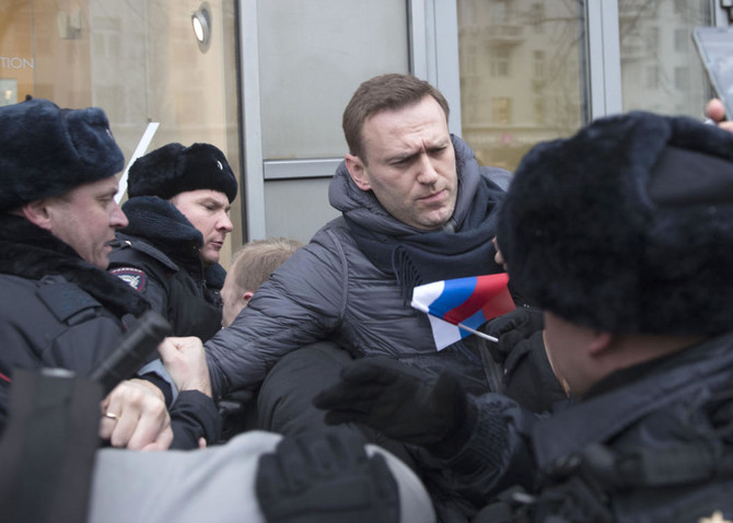 Russian opposition leader Navalny arrested amid protests