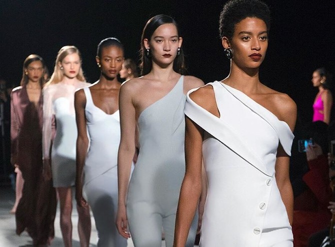 US fashion brand shows off collection inspired by architect Zaha Hadid at NYFW