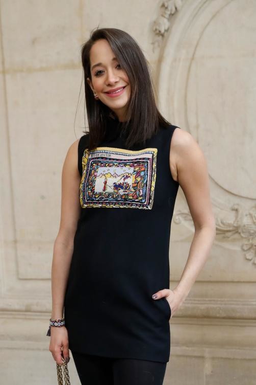 Lebanese fashion star Lana El-Sahely braves the cold for Dior’s Paris show