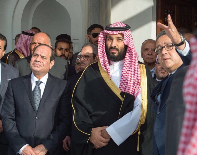 Saudi crown prince winds down trip to Egypt with mosque visit