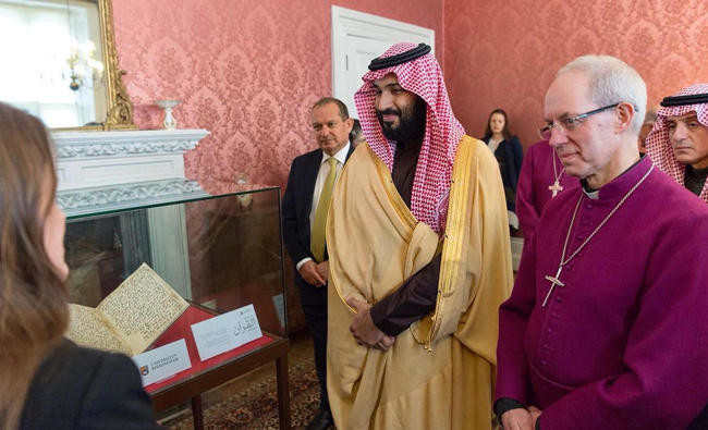 Saudi Crown Prince invites Archbishop of Canterbury to visit Kingdom