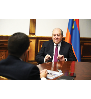 Armenian President Armen Sarkissian, Arab News